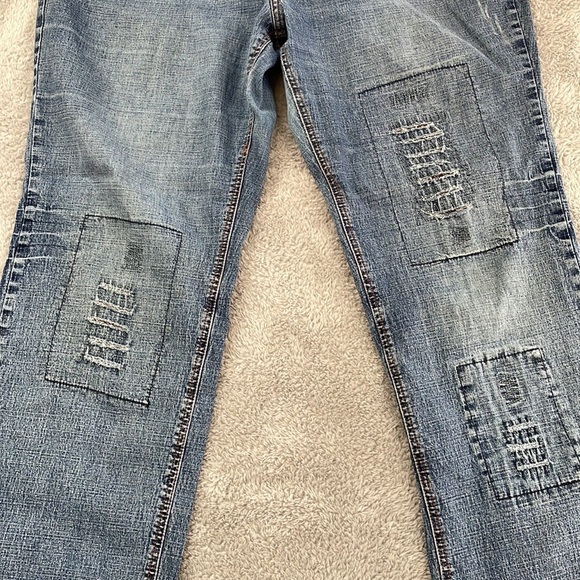 Zana Di Vintage Jeans Women's 20 Distressed Patchwork Baggy Denim Hip Hop 90's - Picture 7 of 16
